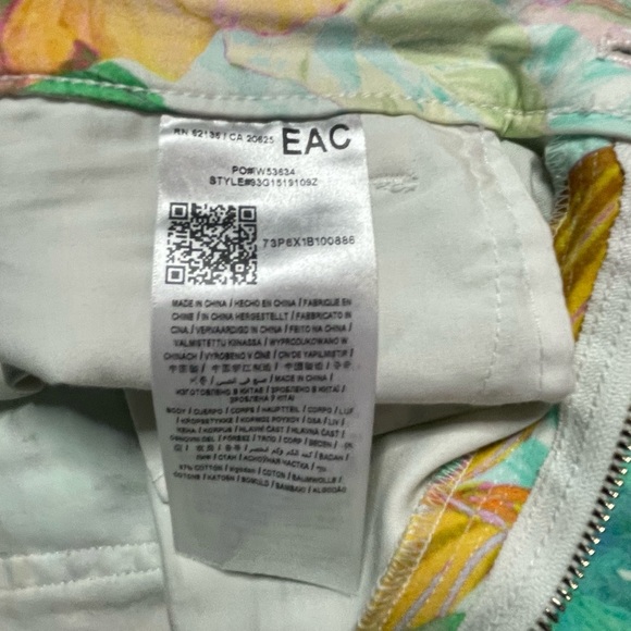 Marciano Tropical Floral Print Pants No 97 Women’s Size 29 Runyan Estate - Picture 11 of 13